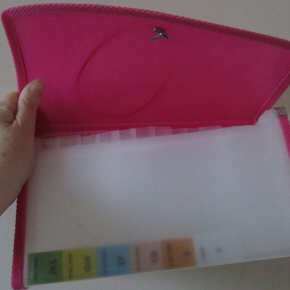 Clutch Accordion File Folder for Office School Travel (K533) - Picture 3 of 7